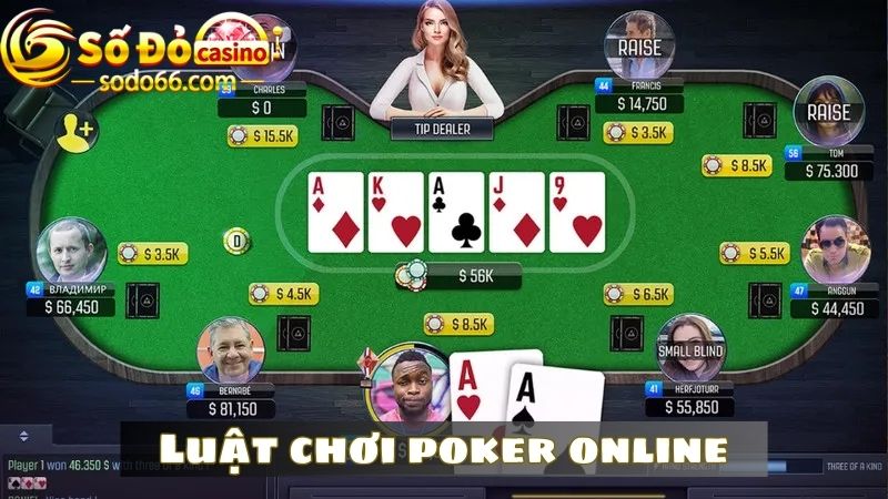 Luật đặt cược game poker online tại nhà cái Sodo như thế nào? 