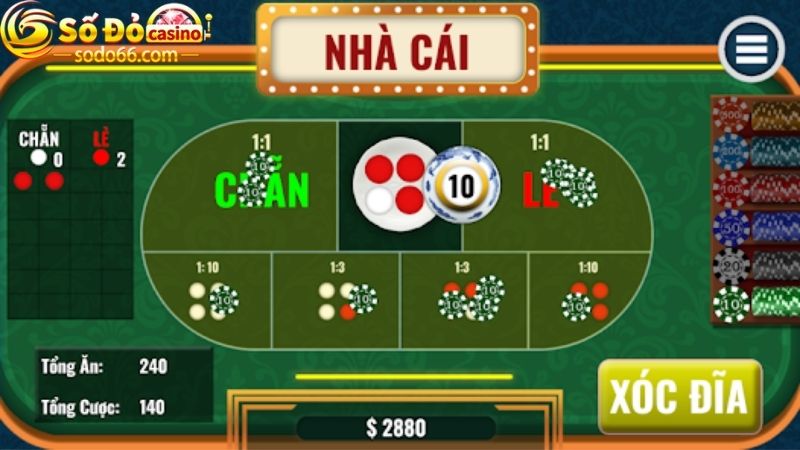 Công thức tính các cửa cược trong game Xóc đĩa online là gì