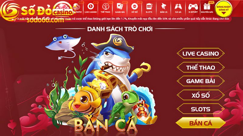 Kho game bắn cá Sodo66 khủng chơi 365 ngày/năm không ngàm chán